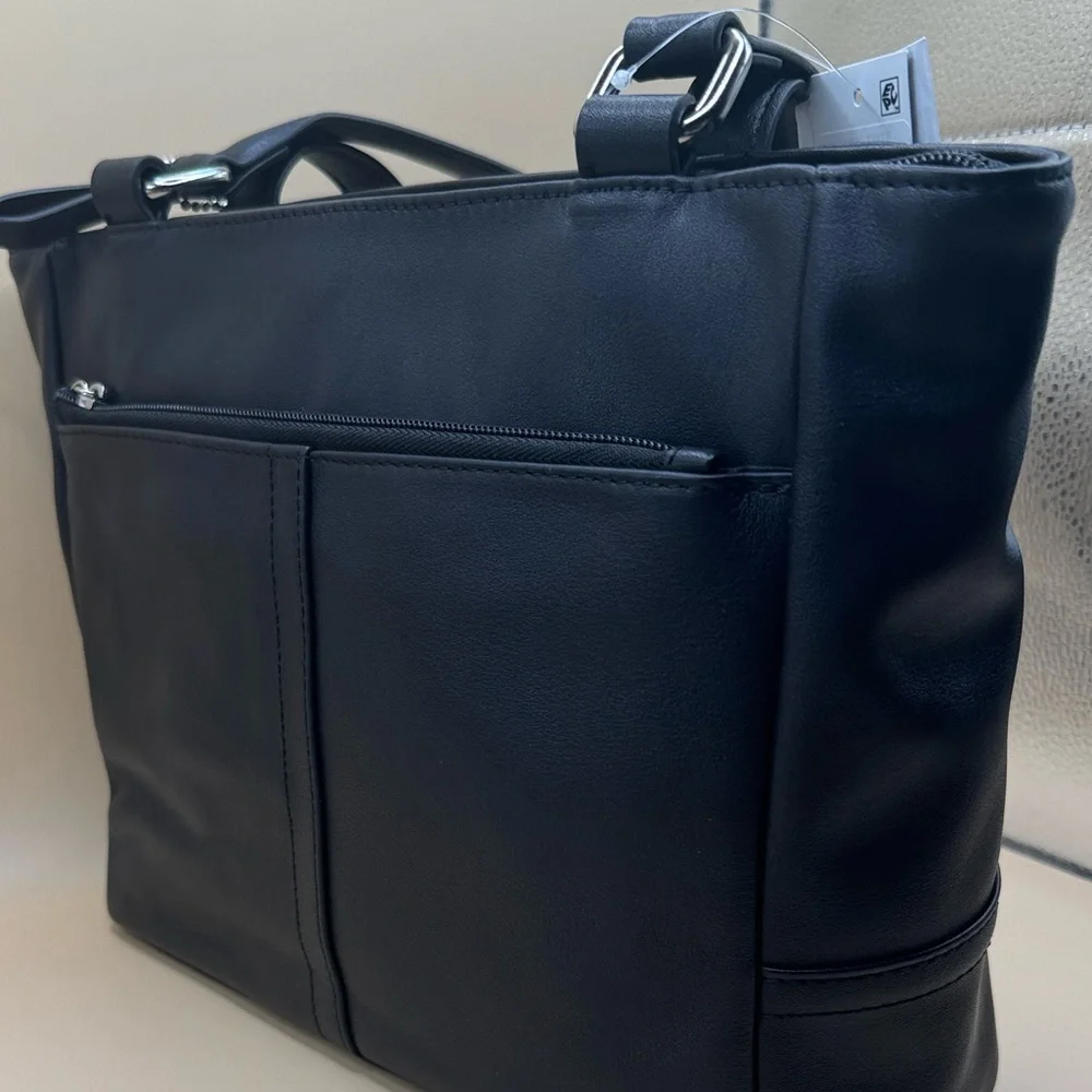 Giani Bernini Black Leather Tote
